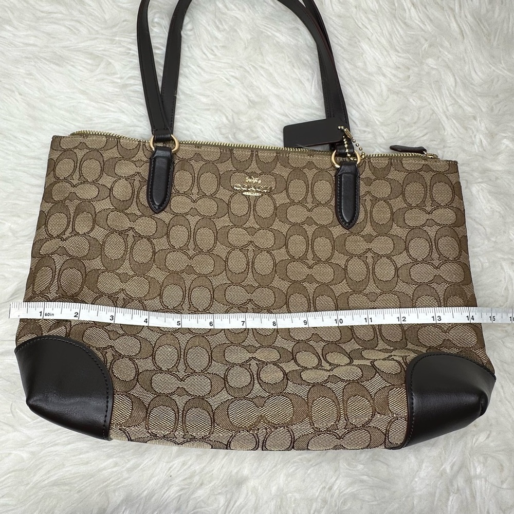 Coach Women’s Signature Zip Top Tope Bag - Picture 9 of 9